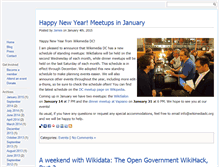 Tablet Screenshot of blog.wikimediadc.org